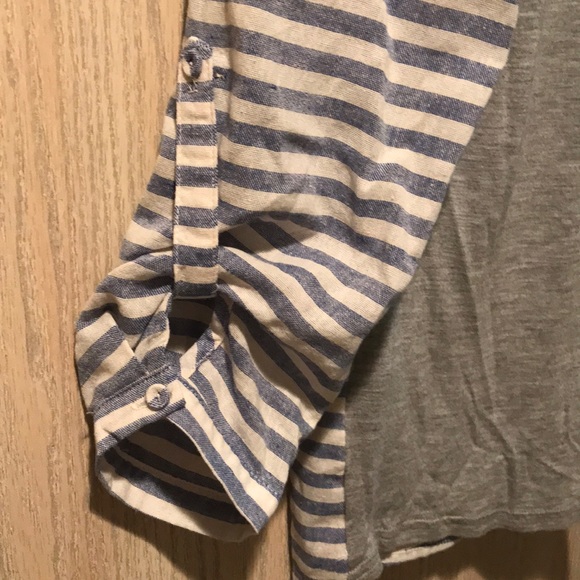 Stitch Fix Skies Are Blue Striped Button Blouse - Picture 4 of 7